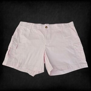 Women's Lee Pink Cargo Shorts with Relaxed Fit and 5" Inseam